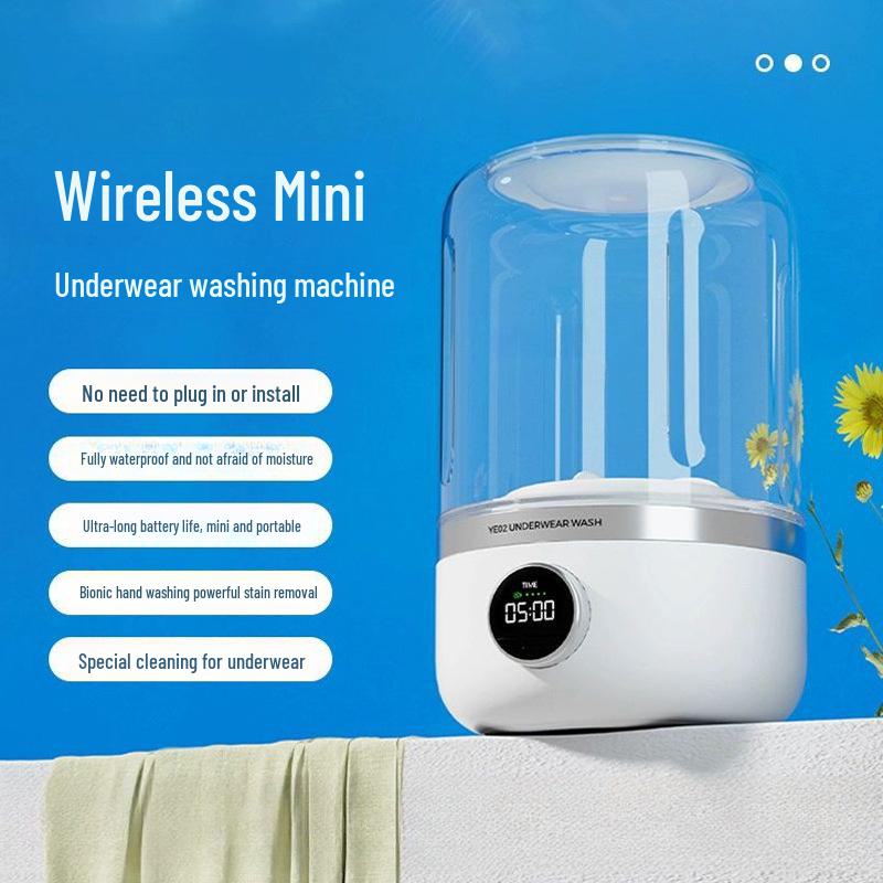 غسالة ملابس داخلية صغيرة قابلة لإعادة الشحن سعة 1 لتر 