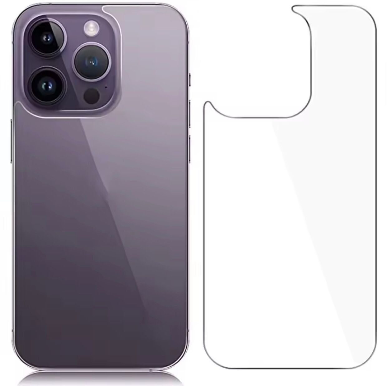 واقي خلفي زجاجي مقوى ممتاز لهاتف آيفون